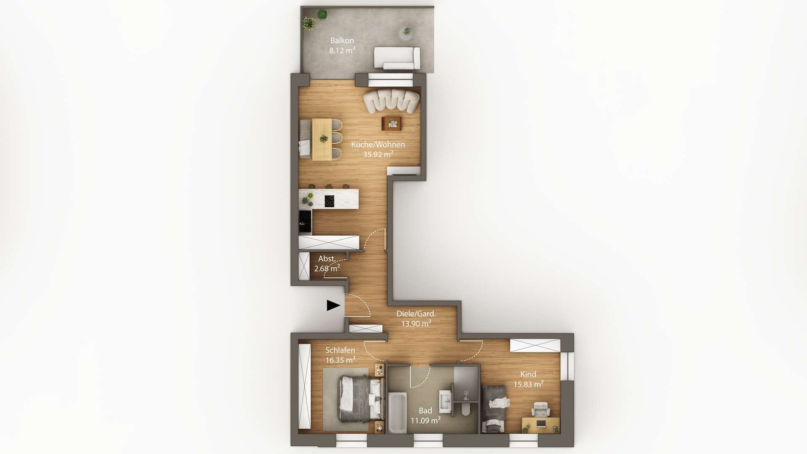 Grundriss Wohnung 11